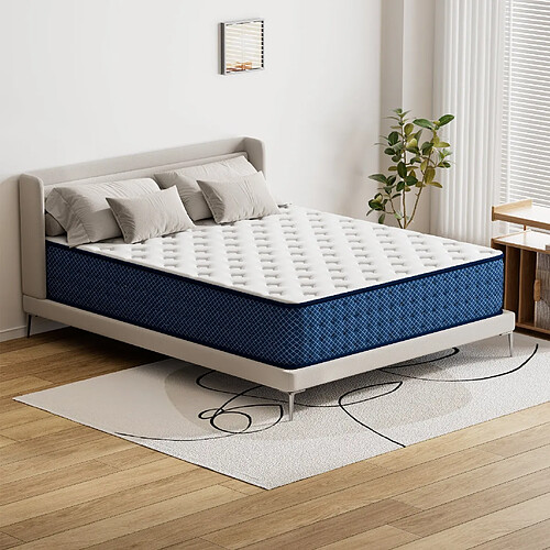 TEENO Matelas 160x200 cm - Epaisseur 26 cm -H3 Moyenne Ferme- 7 Zones de Confort - Deux