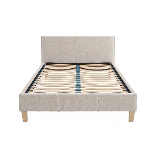 Casanova Lit tissu lisse Beige 200x200cm
