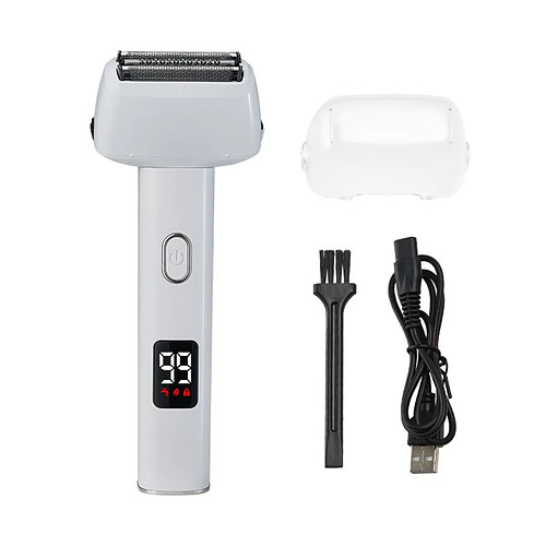 INF Rasoir électrique pour hommes - lame à ruban alternative rechargeable avec affichage numér
