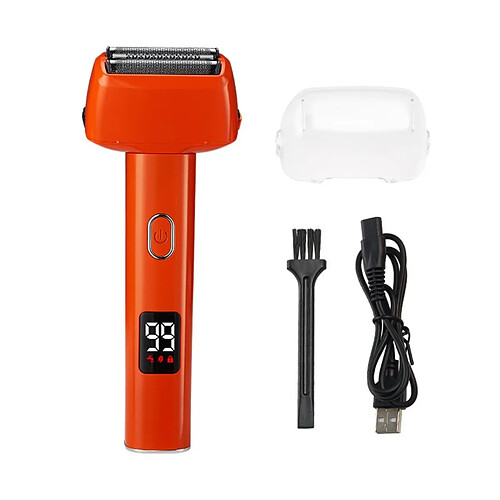 INF Rasoir électrique pour hommes - lame à ruban alternative rechargeable avec affichage numér