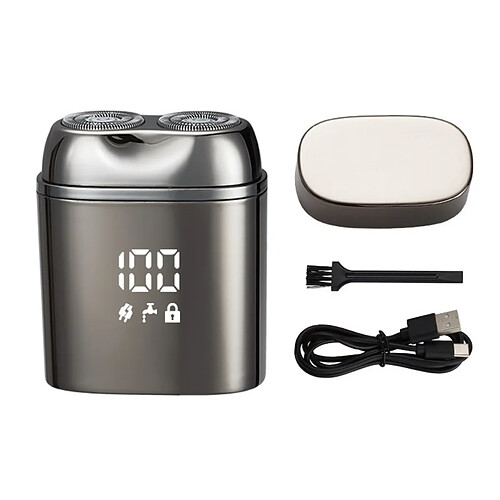 INF Rasoir électrique homme - Rasoir rechargeable humide et sec avec tête flottante 3D, systèm