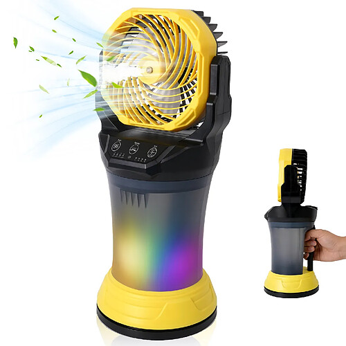 ByteLike Ventilateur brumisateur extérieur rechargeable 15000mAh