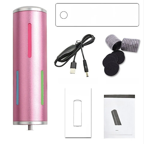 INF Lime à Pieds Électrique à Vitesse Réglable avec Adaptateur EU 5V et Câble de Charge Pink