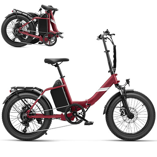 Vélo électrique pliant Touroll S3 Pro – Rouge