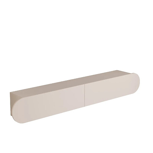 Hanah Home Meuble TV en bois - 180 x 31 x 29 cm - Crème