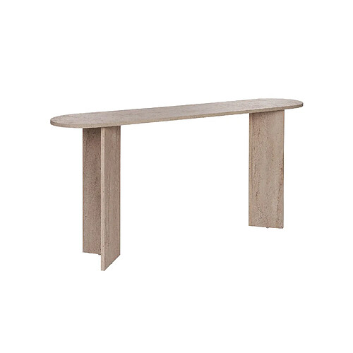 Hanah Home Console en bois [ ]Sira[ ] - 150 x 35 x 75 cm - Travertin