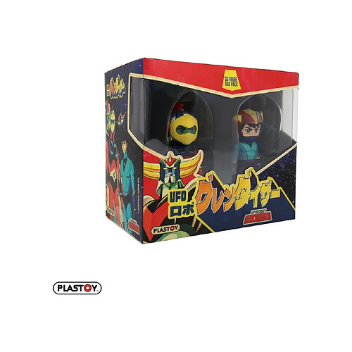 PLASTOY Goldorak Actarus & Alcor - Duo Pack de 2 figurines plastiques 6,5 cm