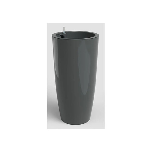 ARTEVASI Santorini - Pot auto-arrosant sur pieds - Anthracite - Ø40 x H78 cm - 72 L