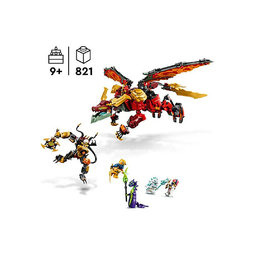 LEGO NINJAGO 71868 - Robot dragon transformable 2-en-1 Braséra