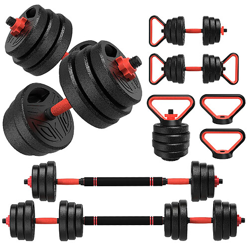 RATTANTREE Ensemble d'haltères réglables 4 en 1, 20 kg