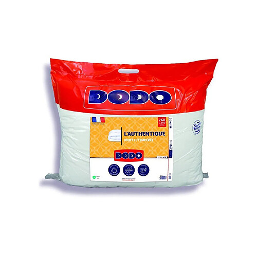 DODO L’AUTHENTIQUE - Couette tempérée 250 g/m² - Blanc - 240 x 260 cm