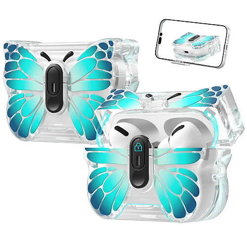 INF Étui de protection papillon en TPU compatible avec Apple AirPods 4 - Anti-rayures, anti-po