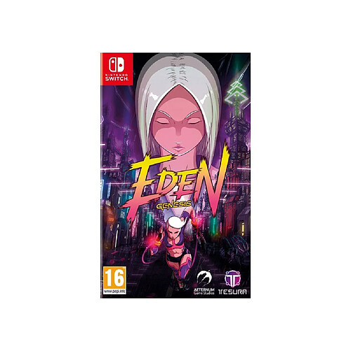 Just For Games Eden Genesis Standard Edition - Jeu physique Nintendo Switch - Leah - Cyberpunk néon