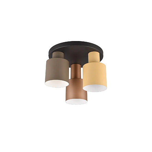 Plafonnier Trio Agudo métal multicolore 3xE27 30 cm