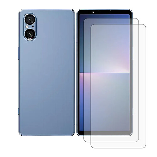 Visiodirect Verre trempé pour Sony Xperia 5 V - Lot de 2