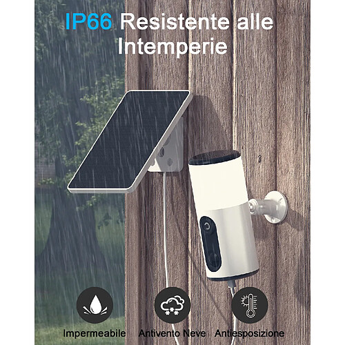 Caméra de Surveillance ANRAN 3MP sans fil extérieur à batterie PIR Audio Bidirectionnel