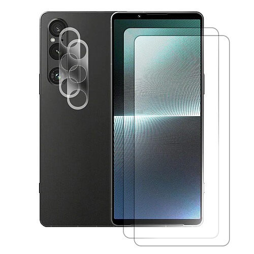 Visiodirect Verres trempés écran et caméra pour Sony Xperia 1 V - 4 pièces