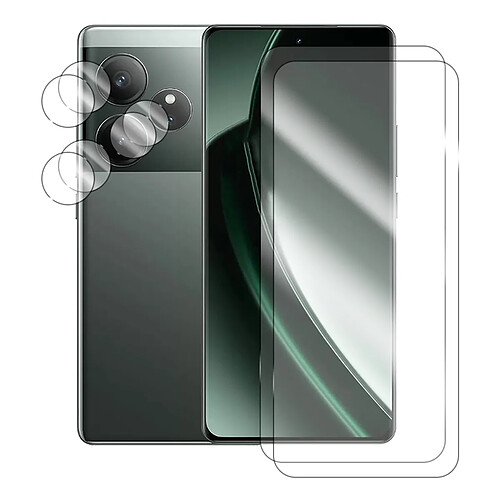 Visiodirect Verres trempés écran et caméra pour Realme GT 6 5G / GT 6T 5G - 4 pièces