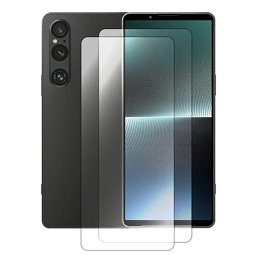 Visiodirect Protection d'écran en verre trempé pour Sony Xperia 1 V - Lot de 2