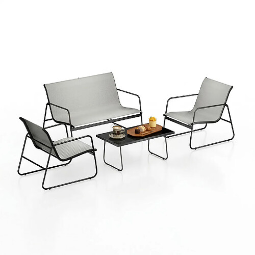RATTANTREE Ensemble de quatre meubles de jardin de luxe