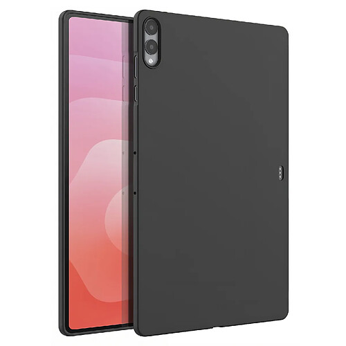 Avizar Coque en Silicone Souple pour Samsung Galaxy Tab S11 Ultra Protection Fine Mat Noir