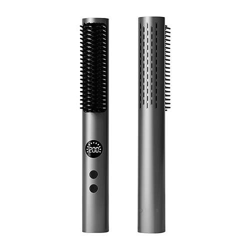 INF Brosse Lissante Électrique : Température Réglable, Tension Universelle 110-230V Black