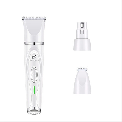 INF Kit de toilettage pour animaux 3-en-1 : Tondeuse, rasoir, lime à griffes White