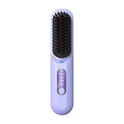 INF Brosse Lissante Sans Fil Portable : Coiffure Sans Fil pour Maison & Voyage Purple
