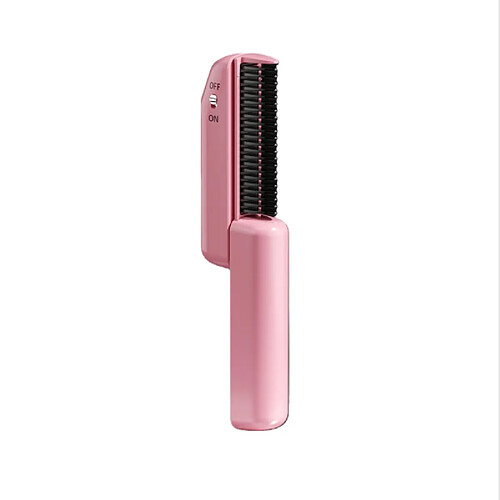 INF Mini Brosse Lissante Portable Sans Fil Rose avec 3 Températures