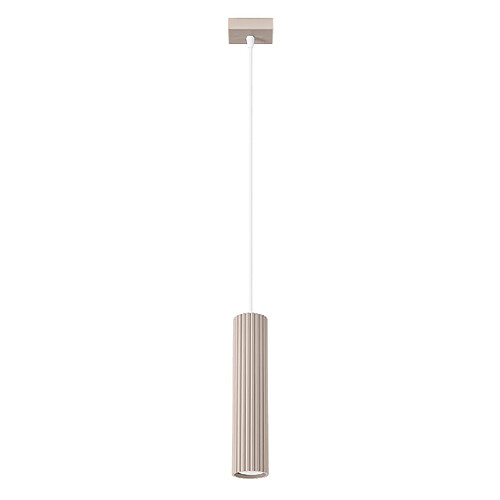 Suspension tube rainurée taupe GU10 10W GRAVIO Pure Lume