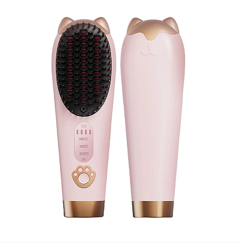 INF Brosse Lissante Électrique Sans Fil : Obtenez des Cheveux de Qualité Salon à la Maison Pin