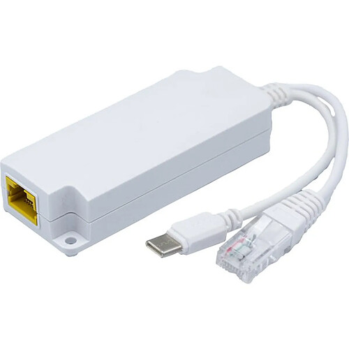 Dexlan Convertisseur POE at/af séparateur RJ45 + USB-C chargeur 5V