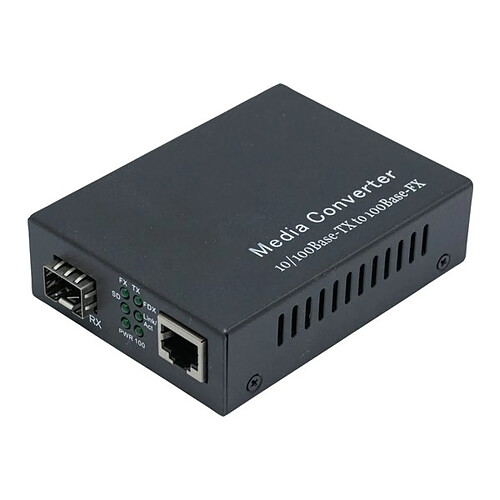 Dexlan Convertisseur Fibre Gigabit SFP vers RJ45 10/100/1000