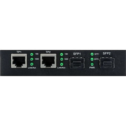 Dexlan Switch 4P Gigabit dont 2 ports fibre SFP 1000SX/LX