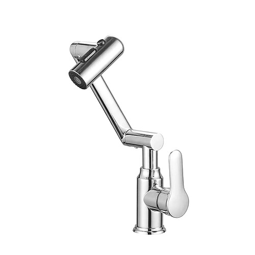 Avizar Robinet à Bras Articulé avec Tête Orientable Finition Chromée Argent