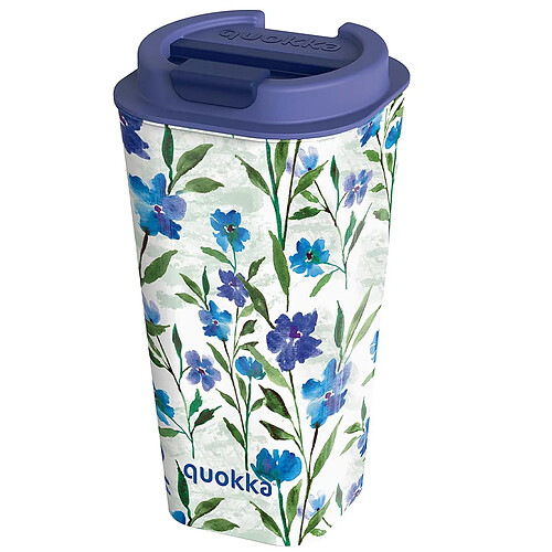 Quokka Gobelet Isotherme 450ml Double Paroi Anti-fuite Hermétique sans BPA Bleu