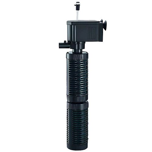Avizar Pompe de Filtration Submersible 3-en-1 14W pour Aquarium Débit 1020L/h Noir