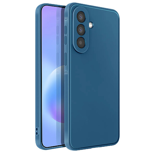 Avizar Coque pour Galaxy A57 en Silicone Souple Antichocs Oléophobe Bleu