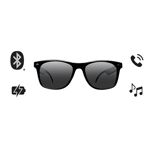 Lexibook Lunettes de soleil avec micro enceintes Bluetooth
