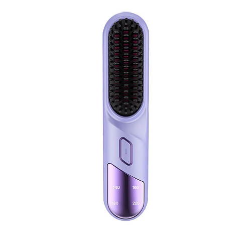 INF Brosse Lissante Chauffante Sans Fil avec Technologie Ionique, Mini Fer à Lisser Portable P
