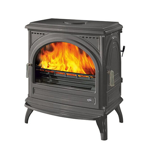 Poêle à bois fonte 9kw anthracite - 366106ANTHRACITE - Petit Carvin 2 - GODIN
