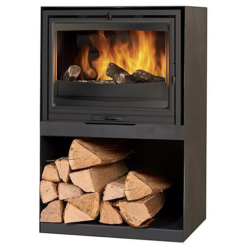 Godin Poêle à bois panoramique - 411104KANTH