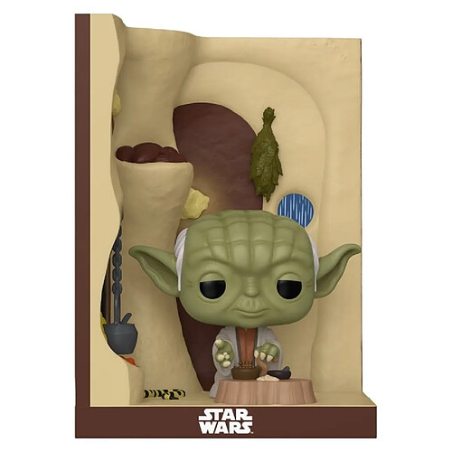 Funko Star Wars - Figurine POP! Book Nook Yoda dans sa Hutte 9 cm