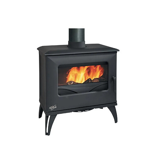 Poêle à bois fonte 8kw anthracite - 388151ANTH - Cube 2 - GODIN