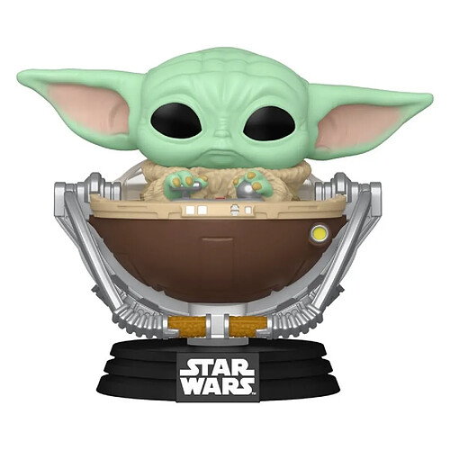 Funko Star Wars: The Mandalorian and Grogu - Figurine POP! Bobble Head Grogu in Pram 9 cm
