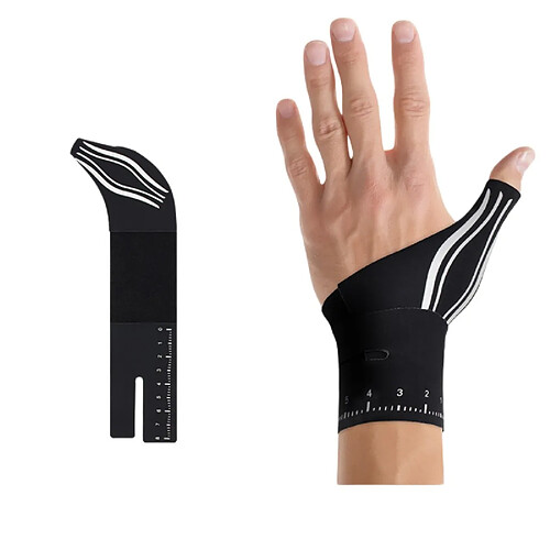 INF Attelle de pouce légère unisexe - Support de poignet - Main gauche - Noir Black Main gauc