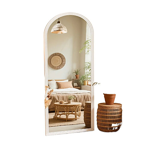 Bytelike Miroir sur pied - Blanc