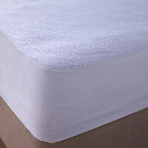 BLANC AVENUE Lot de 2 Protège matelas, en coton, imperméable, bonnet 30 cm