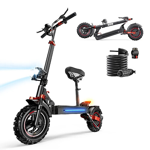 Trottinette Électrique Pliable iScooter iX5S 1000W 45km/h Batterie 48V15Ah Autonomie 60km