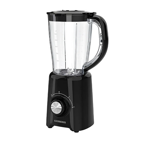 MELISSA Mixeur de Cuisine 1,5 L avec Bol Plastique, 2 Vitesses et Pulse 800 W Noir